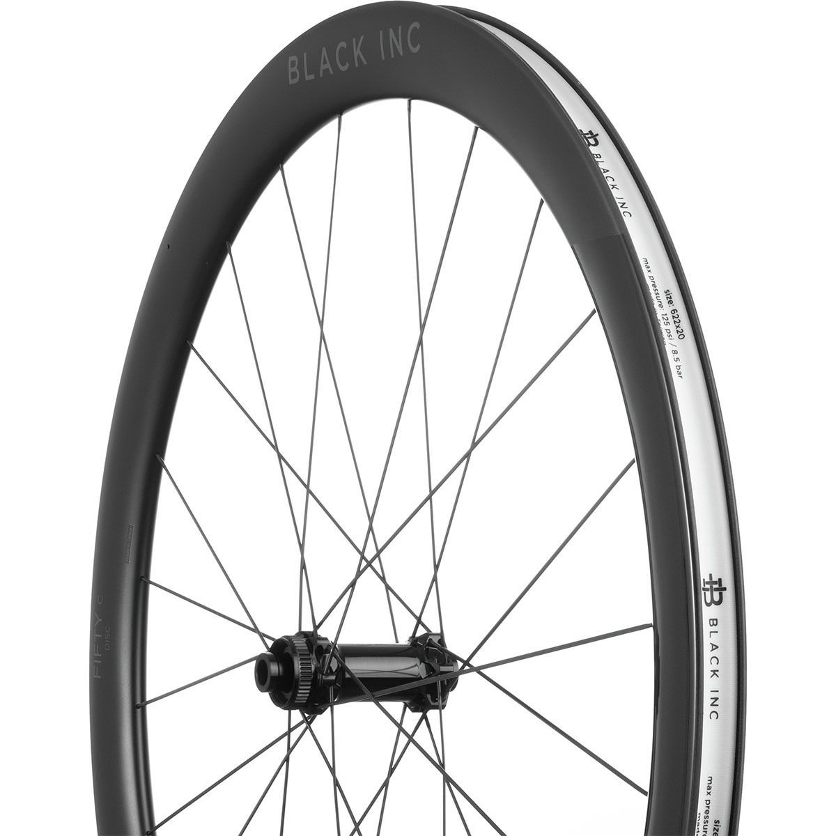 Black Inc Fifty Carbon Disc Road Wheelset - Clincher