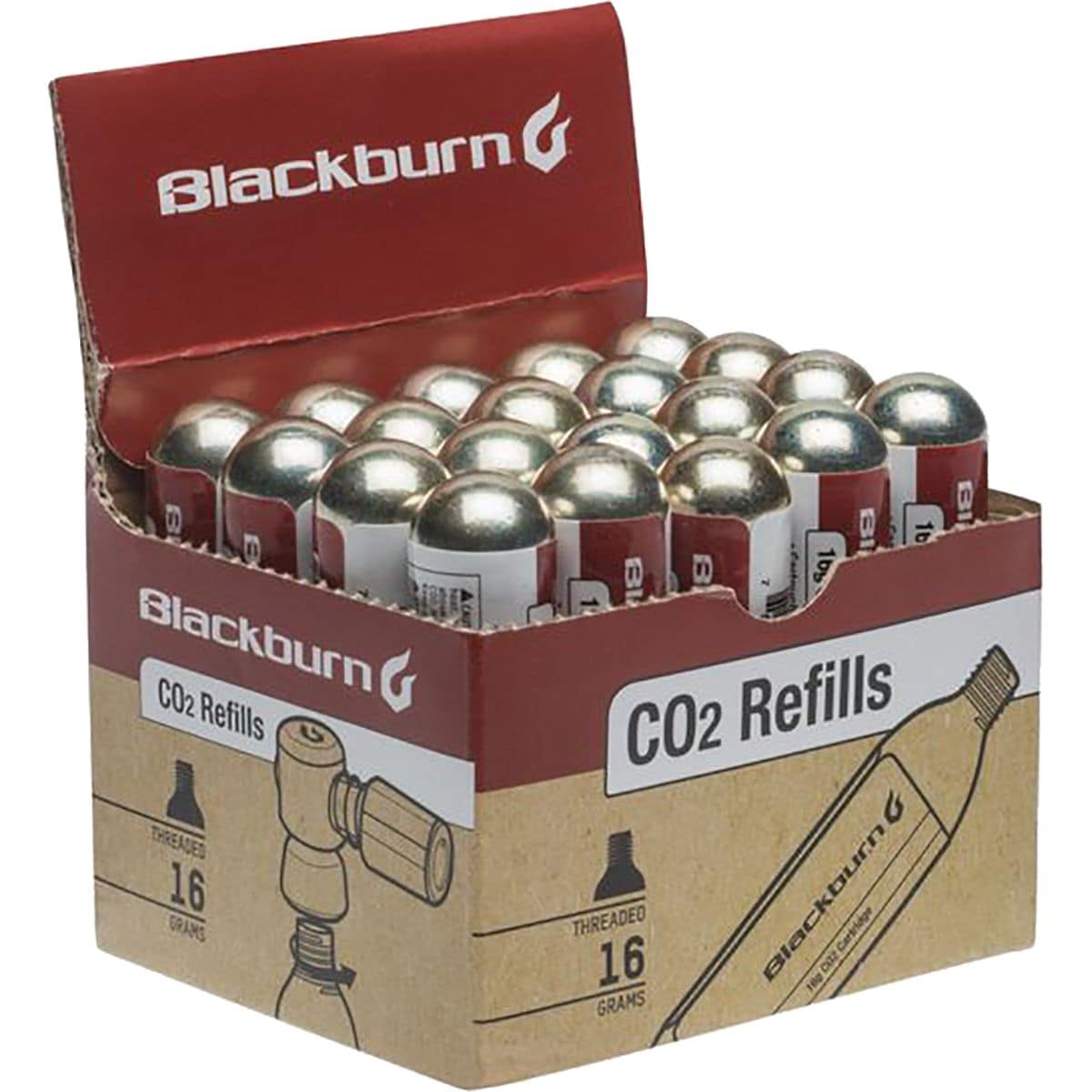 Blackburn CO2 Cartridge - Multipack 16g, 16-Pack