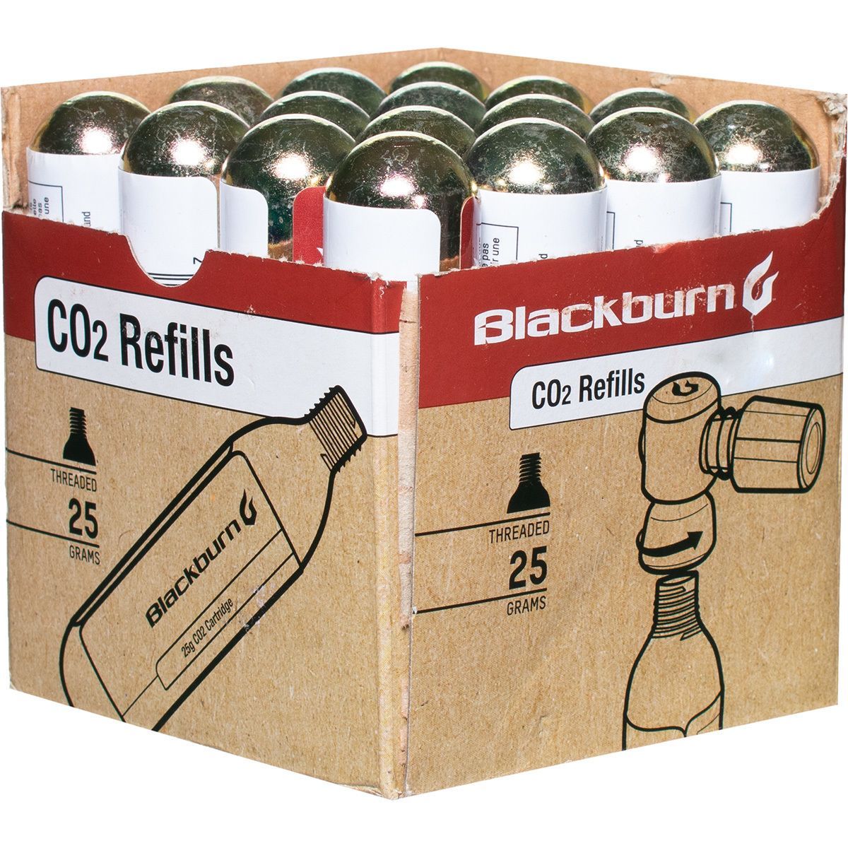 Blackburn CO2 Cartridge - Multipack 25g, 16-Pack