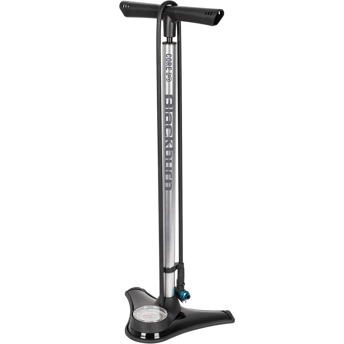 Blackburn Core 3 Floor Pump Silver, One Size