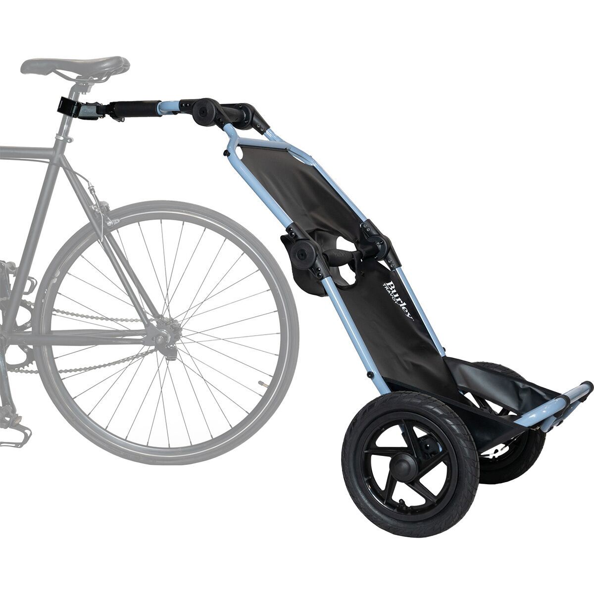 Burley Travoy Bike Trailer Cool Grey/Black/White, One Size