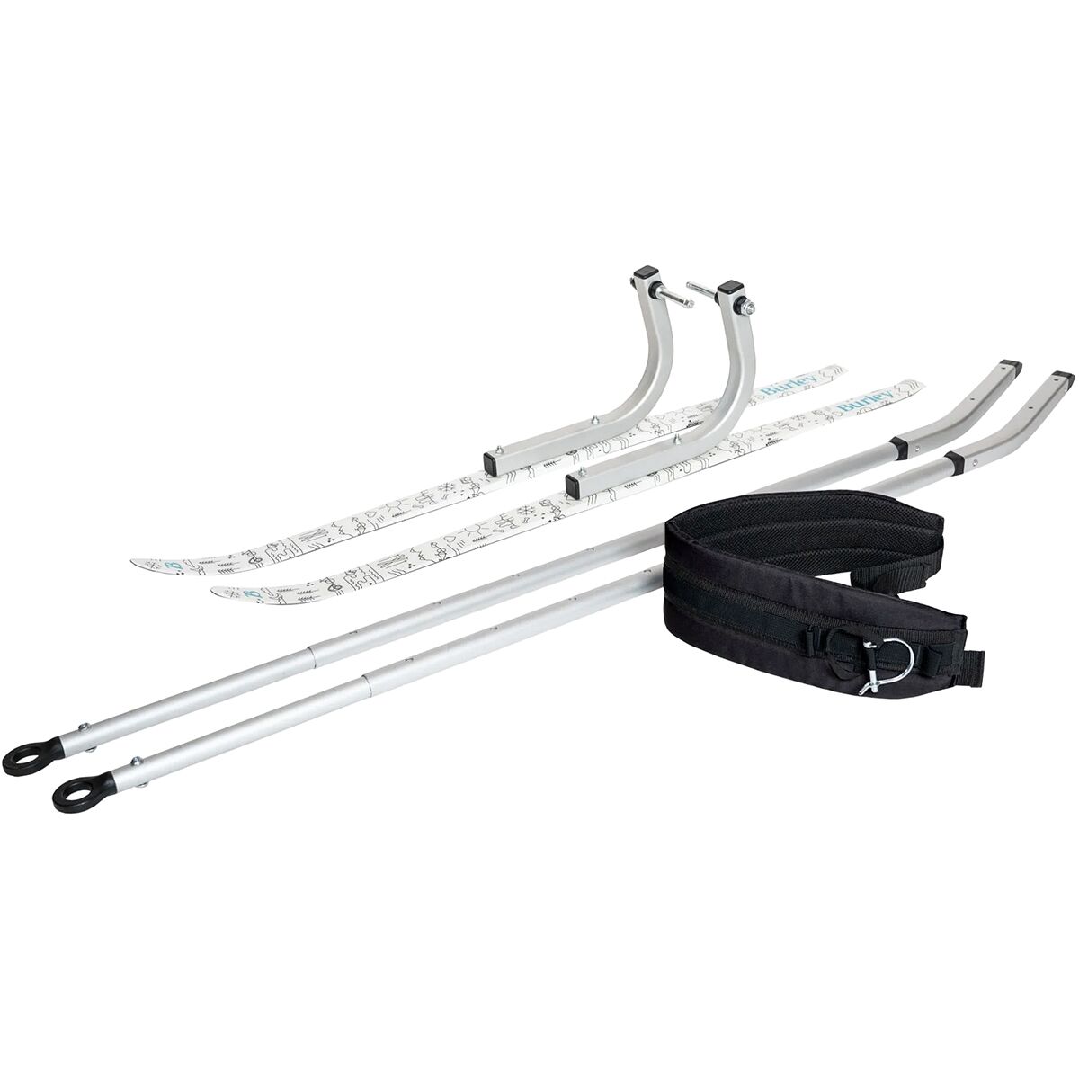 Burley Ski Kit Arctic White/Cascade Teal/Black, One Size