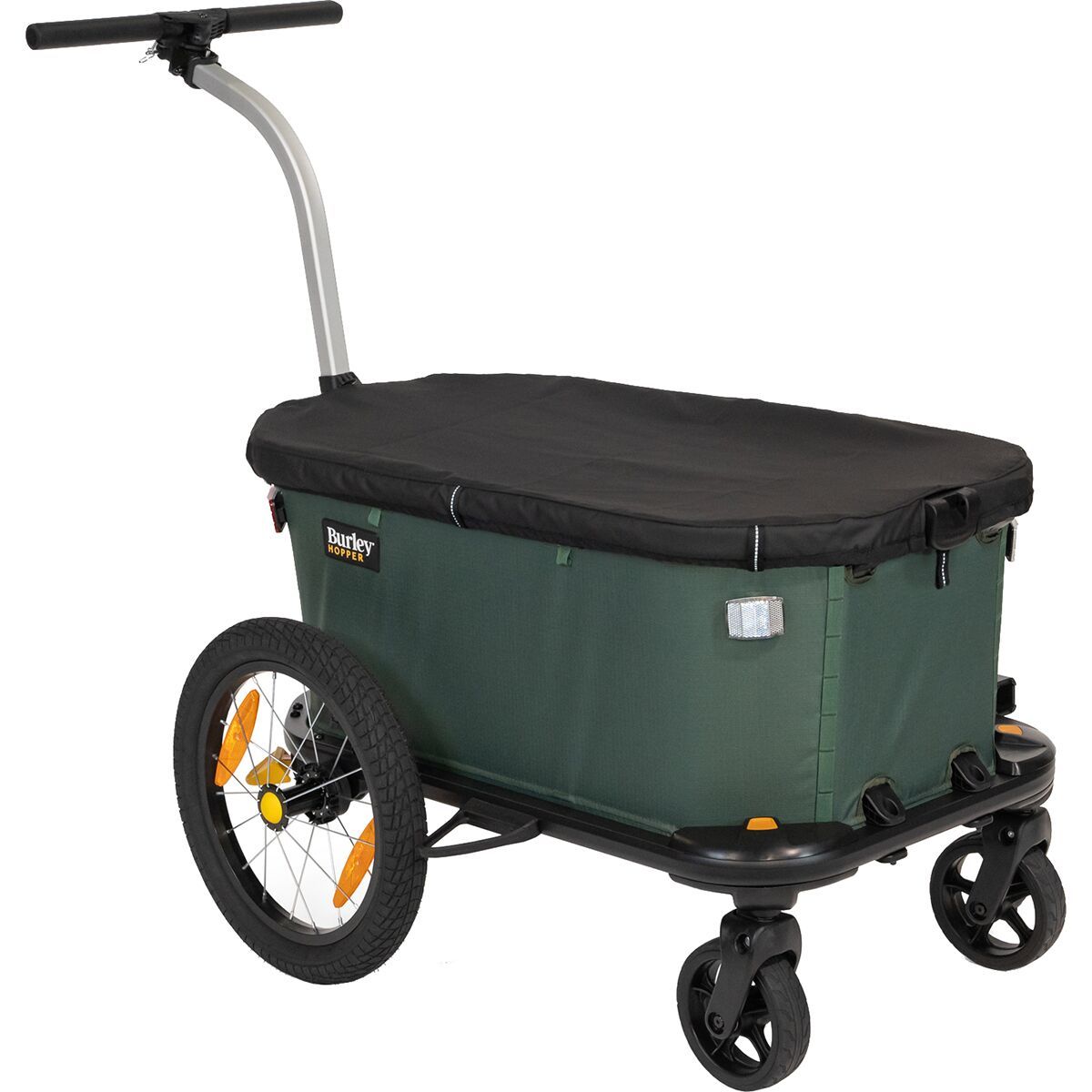Burley Burley Hopper Cargo Bike Trailer & Stroller Wagon Emerald/Black, One Size