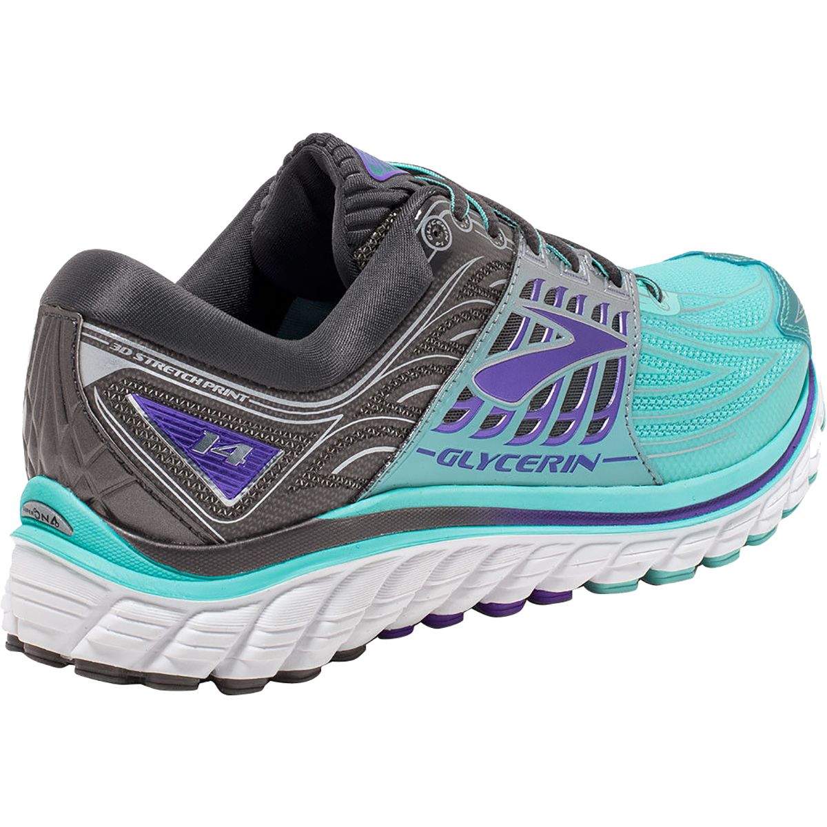 Purple Brooks Glycerin 14 Womens Blue Running Shoe Brooks Glycerin