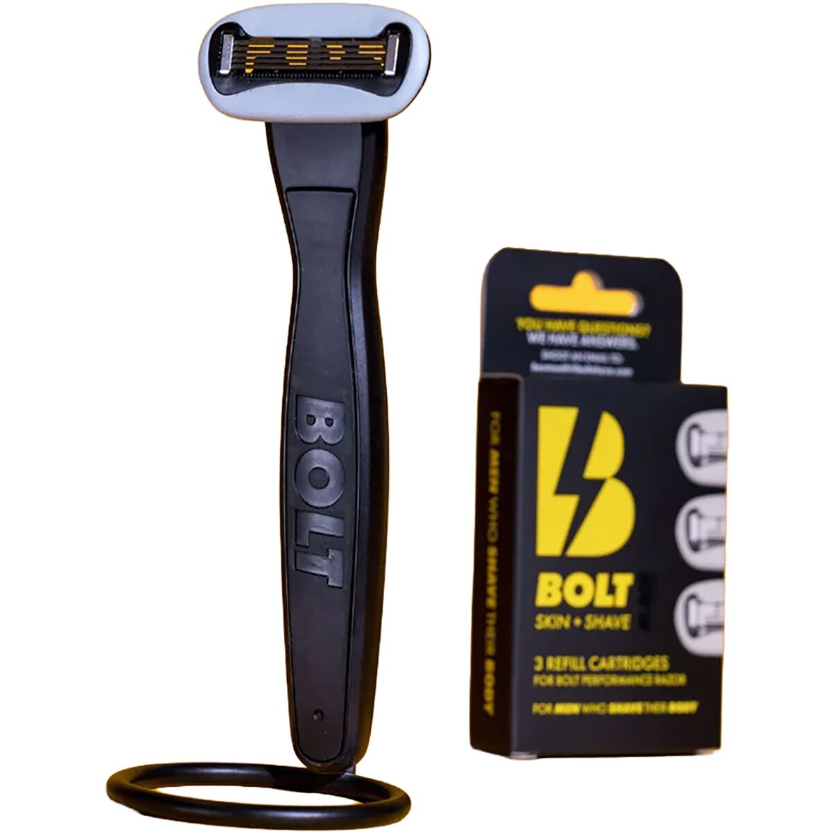 Bolt Shave BOLT Shave Skin + Shave Performance Razor BLACK EDITION Black, One Size