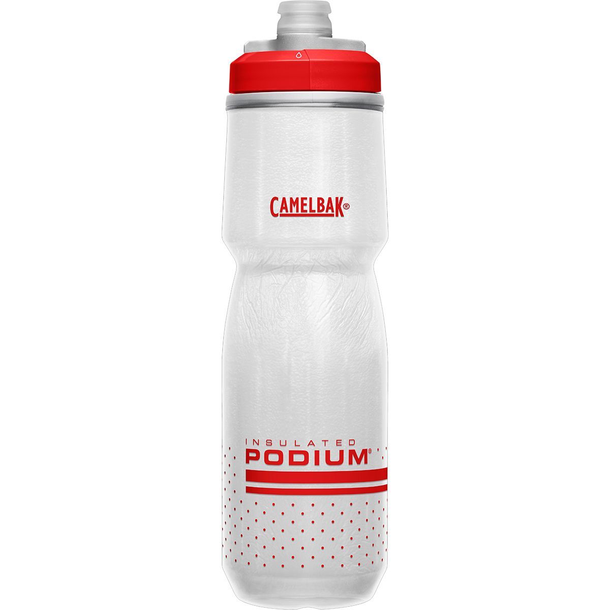 CamelBak Podium Chill 24oz Water Bottle Fiery Red/White, One Size