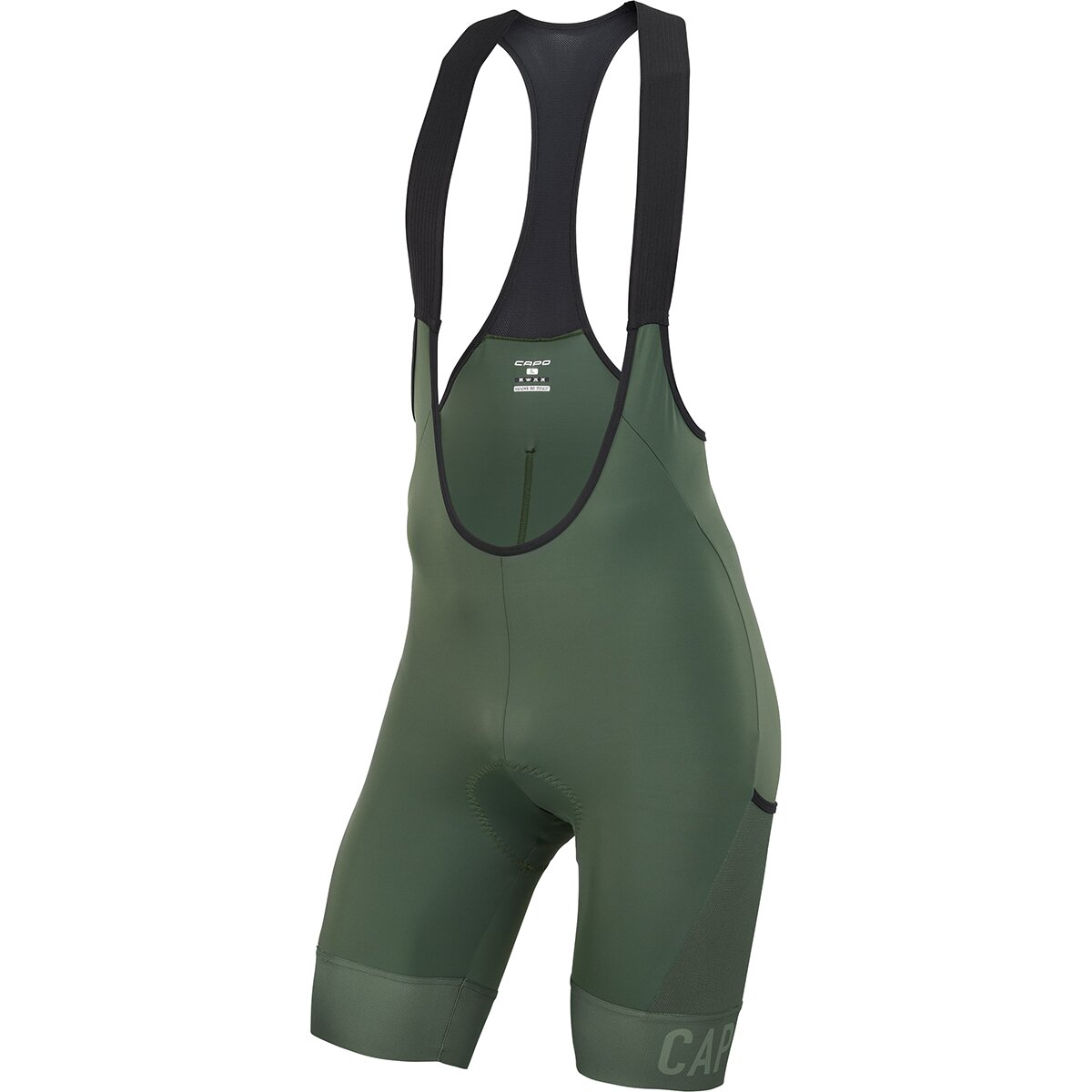 Capo Cycling Apparel | Capo Sc Race Cargo Bib Shorts Men's | Size Extra Large In Dark Green | Polyester/elastane