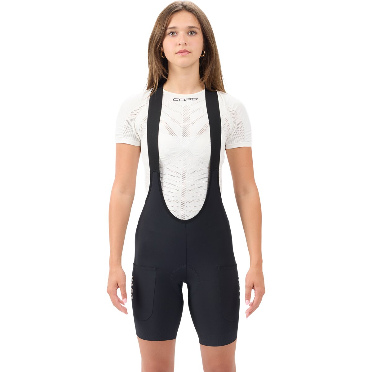 Capo Capo Super Corsa Race Drop Tail Cargo Bib Shorts - Women's Black, S