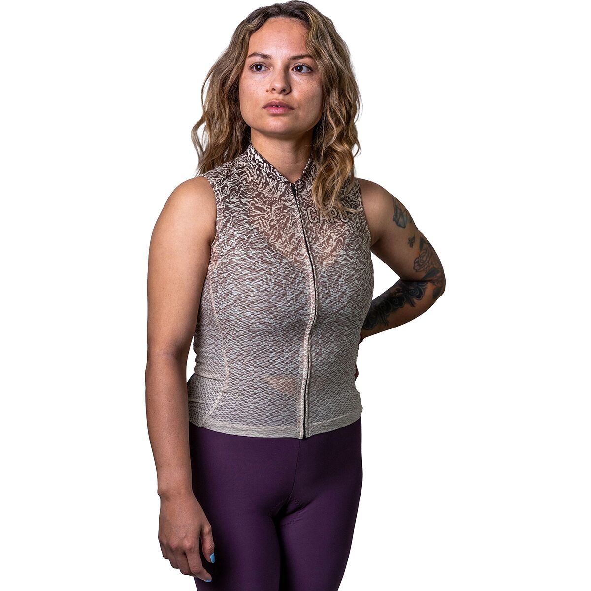 Capo Capo Super Corsa Sleeveless Jersey - Women's Chocolate Sauce Marble, M