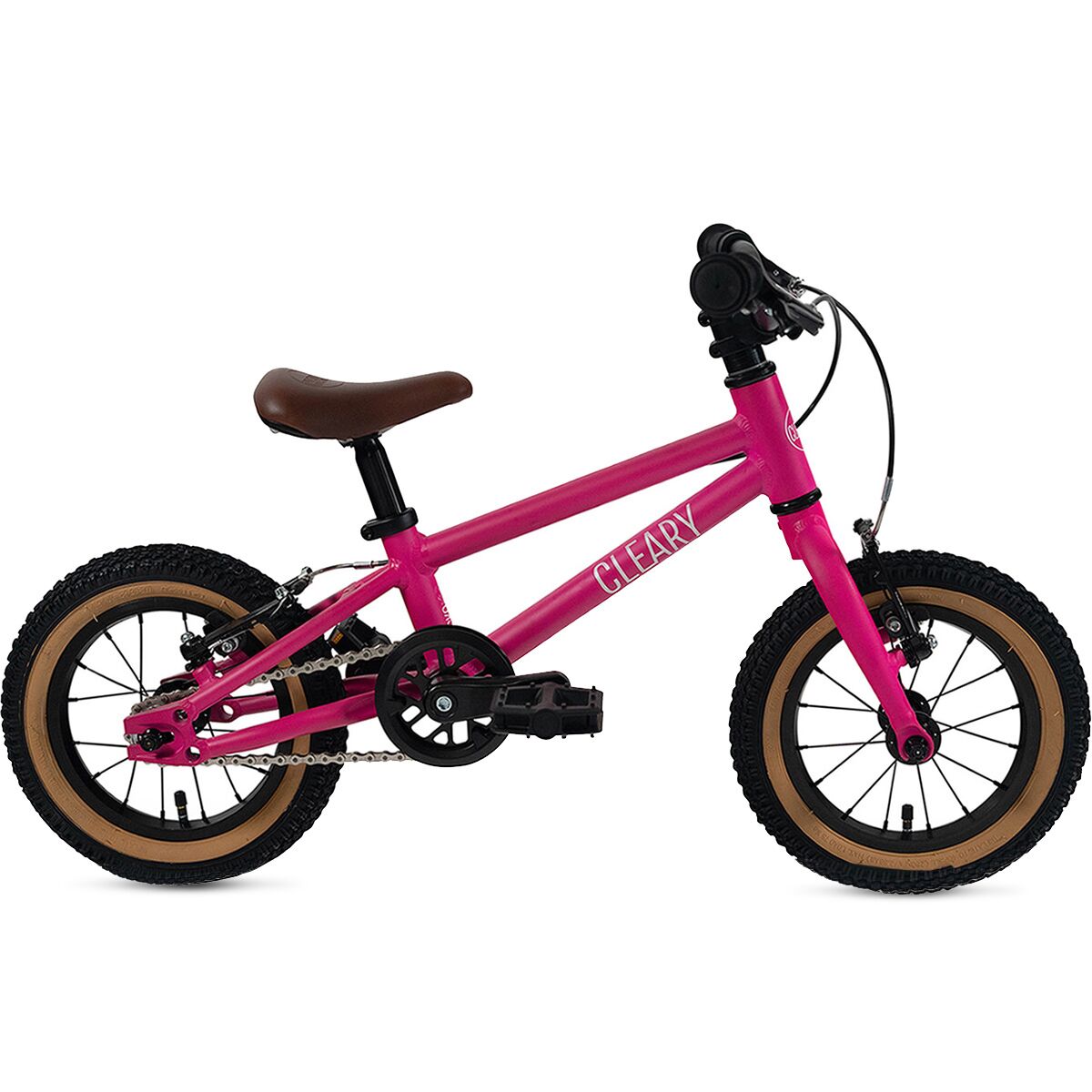 Cleary Bikes Gecko 12in Alloy Single Speed Freewheel Bike - Kids' Punk Rock Pink/Cream, One Size