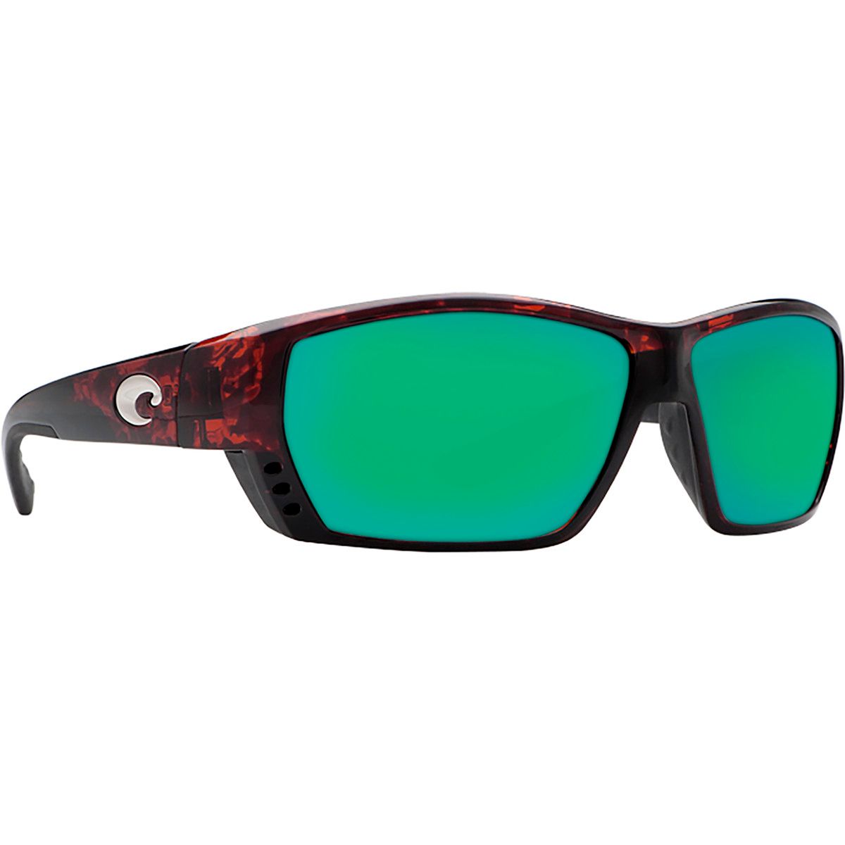 Costa Costa Tuna Alley 580P Mirrored Polarized Sunglasses Tortoise/Green Mirror 580P, One Size - Men's