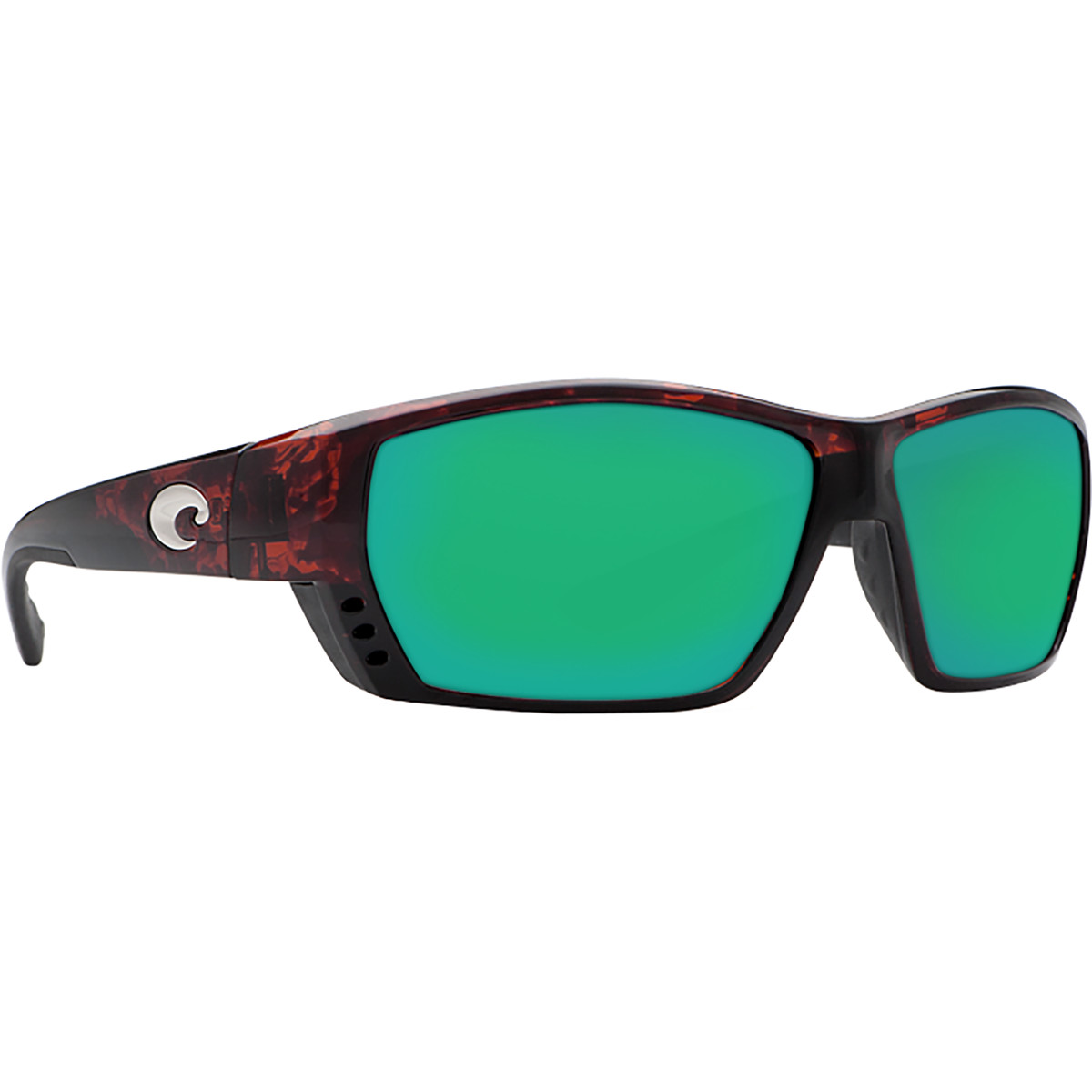 Costa Costa Tuna Alley 580P Mirrored Polarized Sunglasses Tortoise/Green Mirror 580P, One Size - Men's