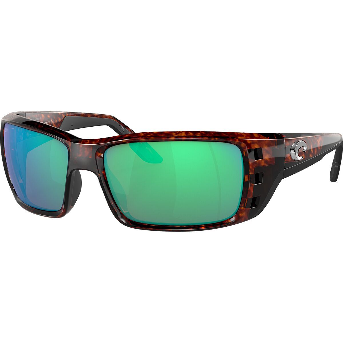 Costa Costa Permit 580G Polarized Sunglasses Tortoise/Green Mirror, One Size - Men's