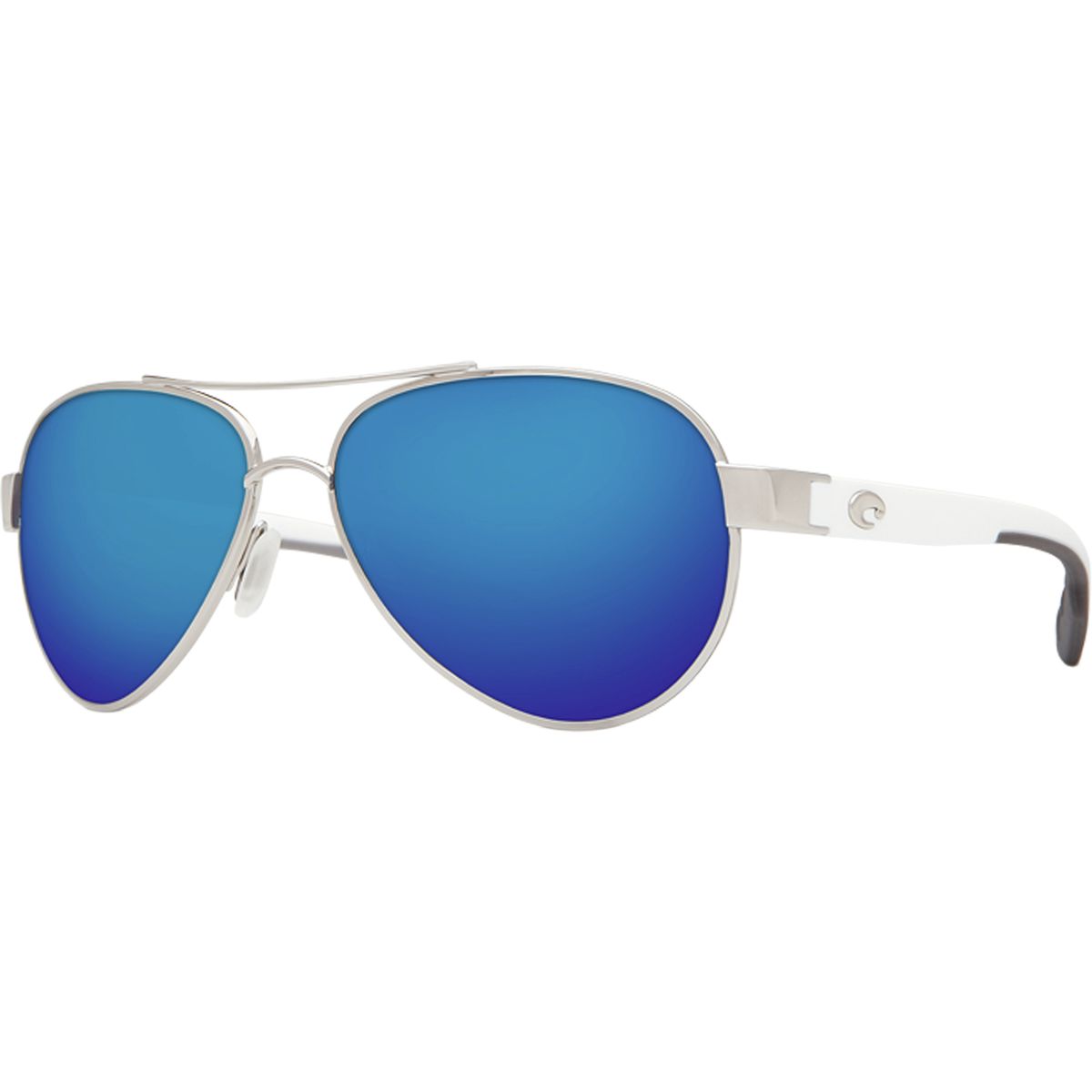 Costa Costa Loreto 580P Polarized Sunglasses Palladium Blue Mir 580p, One Size - Men's