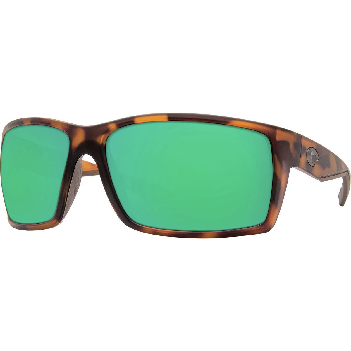 Costa Costa Reefton 580G Polarized Sunglasses Matte Retro Tort Green Mirror 580g, One Size - Men's