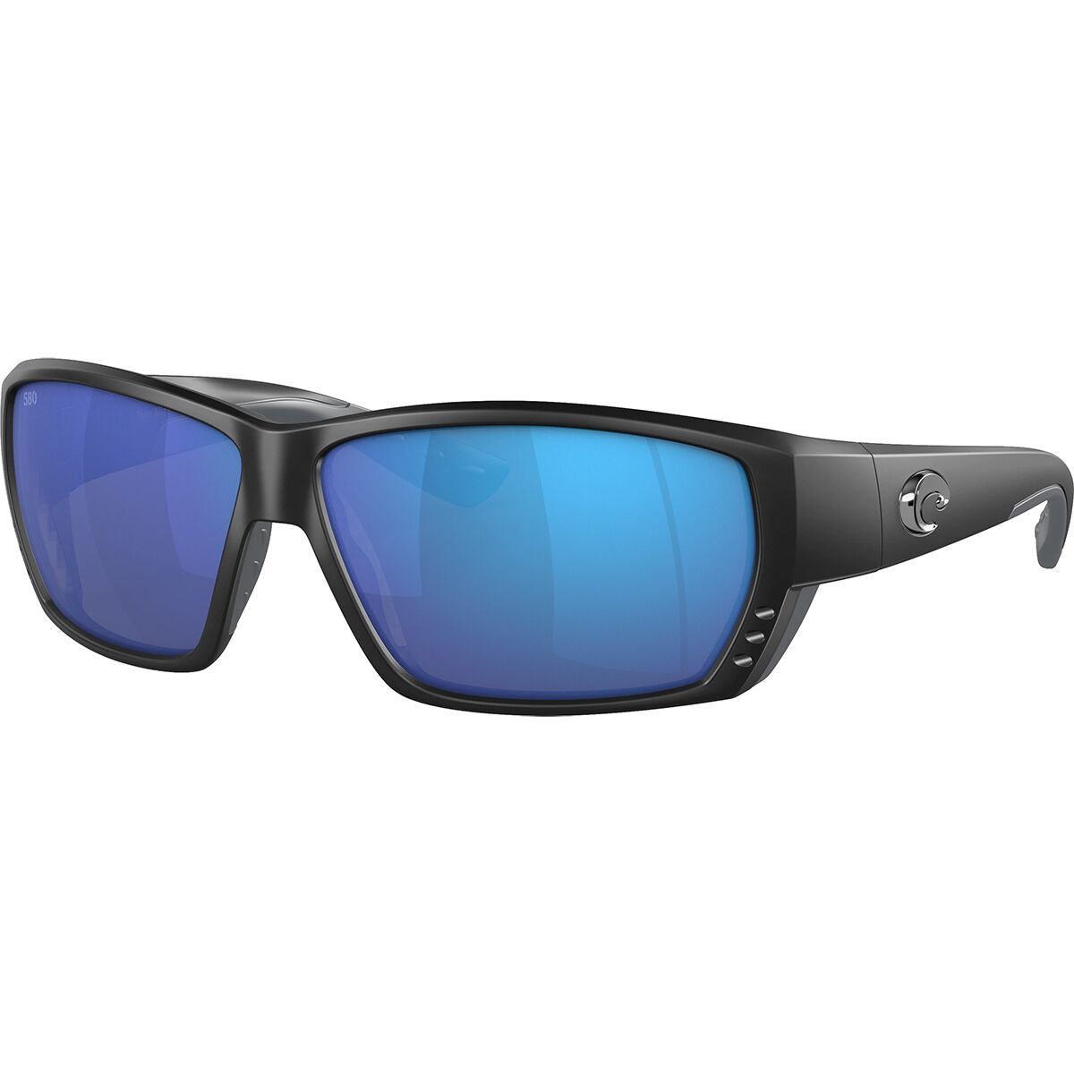 Costa Costa Tuna Alley 580G Polarized Sunglasses Matte Black/Blue Mirror, One Size - Men's