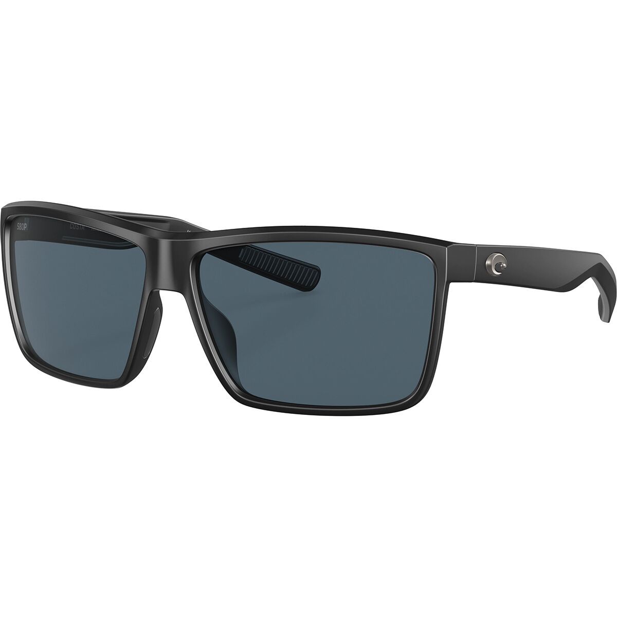Costa Costa Rinconcito 580P Polarized Sunglasses Matte Black Frame/Gray 580P, One Size - Men's