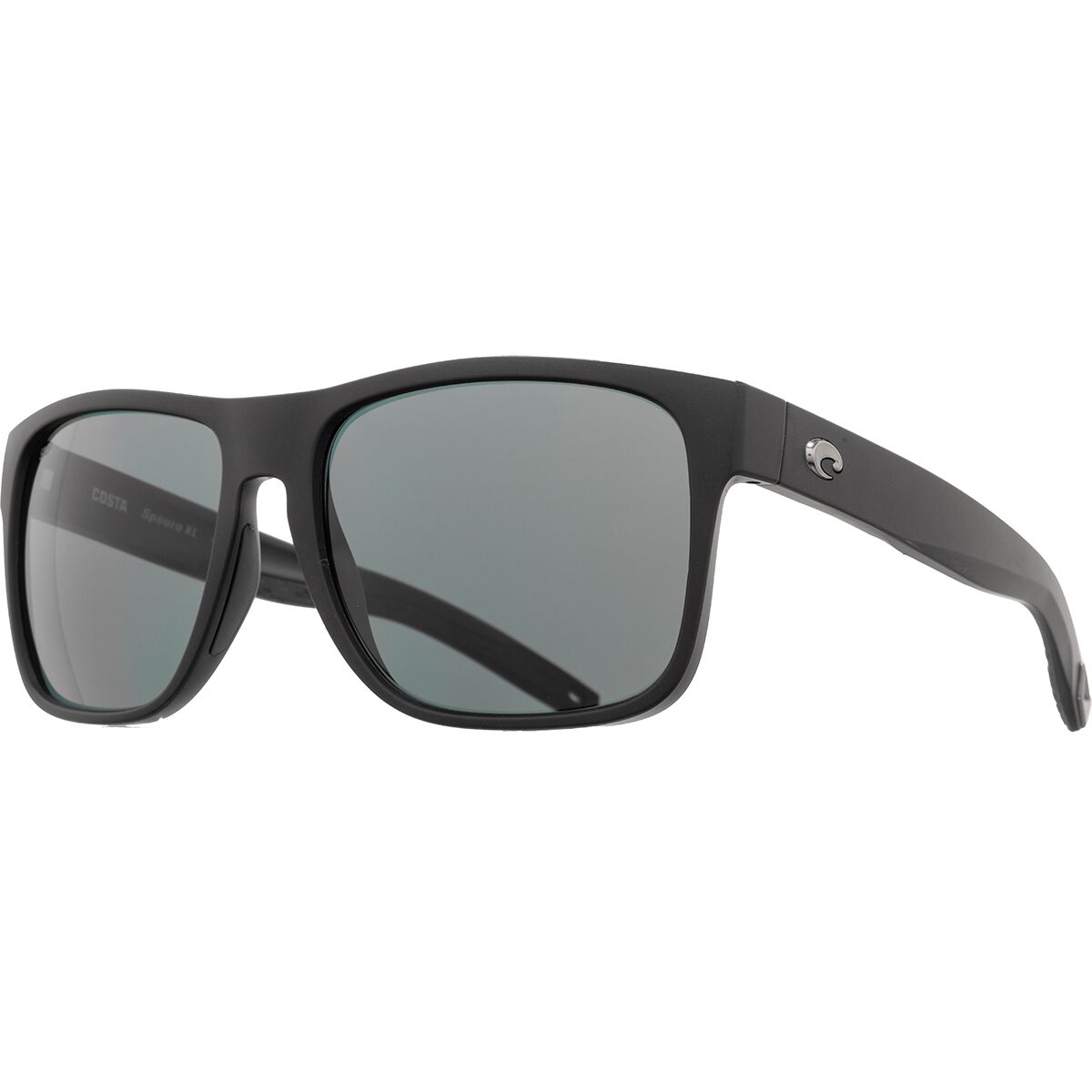 Costa Costa Spearo XL 580P Sunglasses Matte Black/580P Polycarbonate/Gray, One Size - Men's