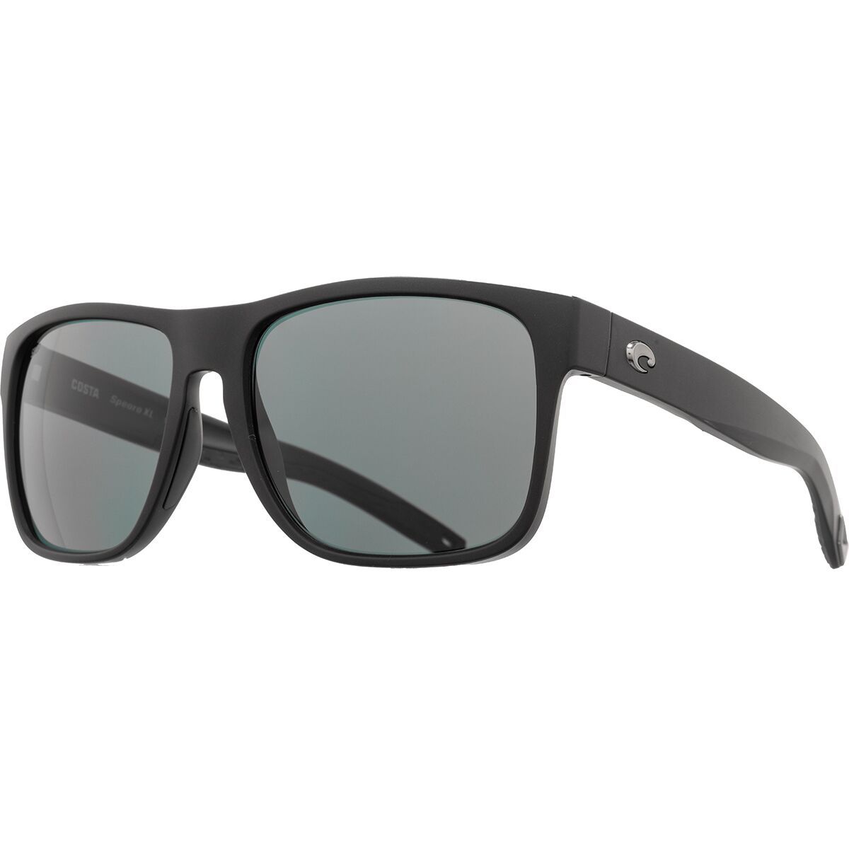 Costa Costa Spearo XL 580P Sunglasses Matte Black/580P Polycarbonate/Gray, One Size - Men's