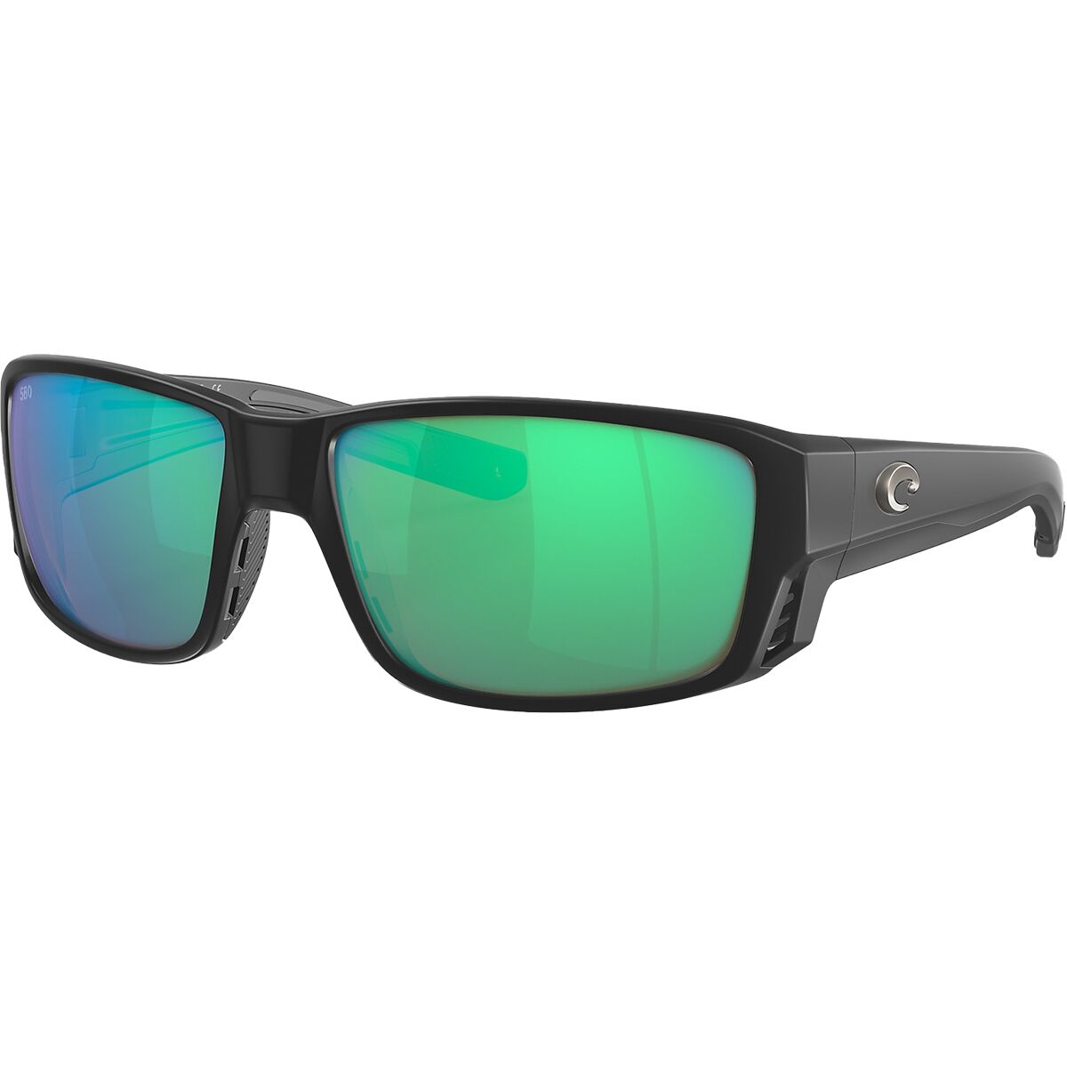 Costa Costa Tuna Alley Pro 580G Polarized Sunglasses Black Green Mirror, One Size - Men's