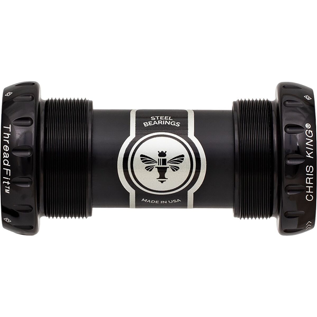 Chris King ThreadFit 24mm Bottom Bracket Matte Jet, Steel