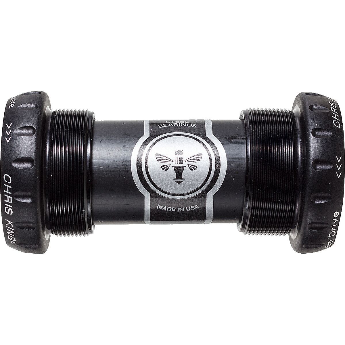 Chris King ThreadFit 24mm Bottom Bracket Matte Jet, Steel