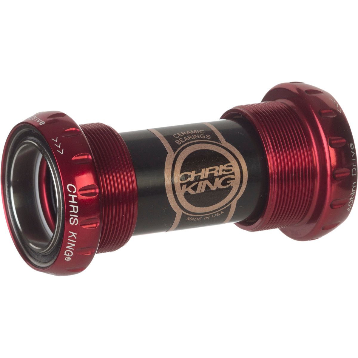 Chris King ThreadFit 24mm Bottom Bracket - Ceramic Red, Ceramic