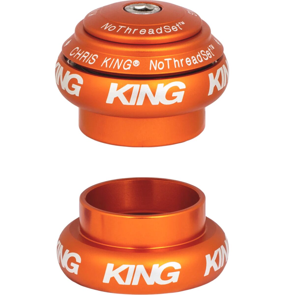 Chris King NoThreadset Headset - 1in Matte Mango, NoThreadSet, 1in