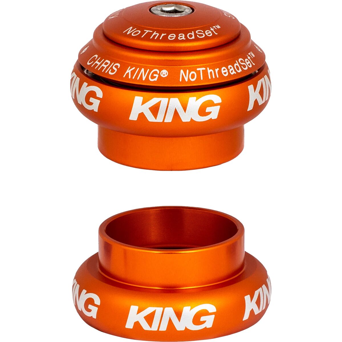 Chris King NoThreadset Headset - 1 1/8in Matte Mango, NoThreadSet, 1-1/8in