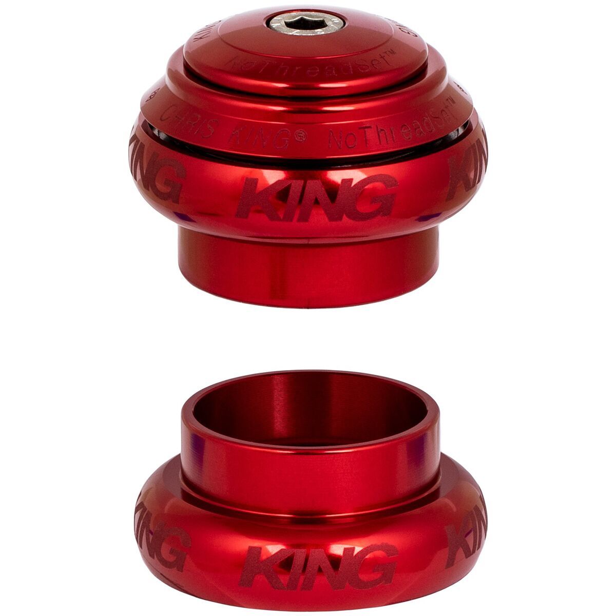 Chris King NoThreadset Headset - 1 1/8in Sotto Voce Red, 1-1/8in