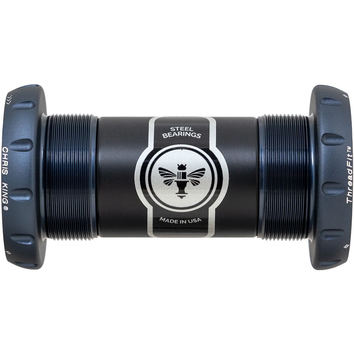 Chris King ThreadFit 30mm Bottom Bracket Midnight, Steel