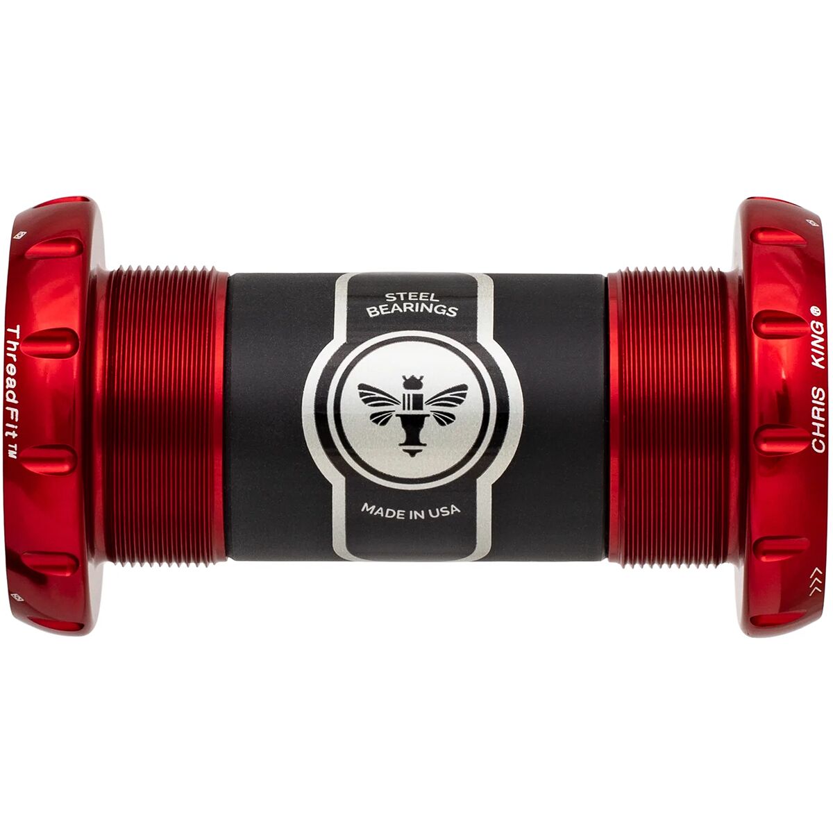 Chris King ThreadFit 30mm Bottom Bracket Red, Steel
