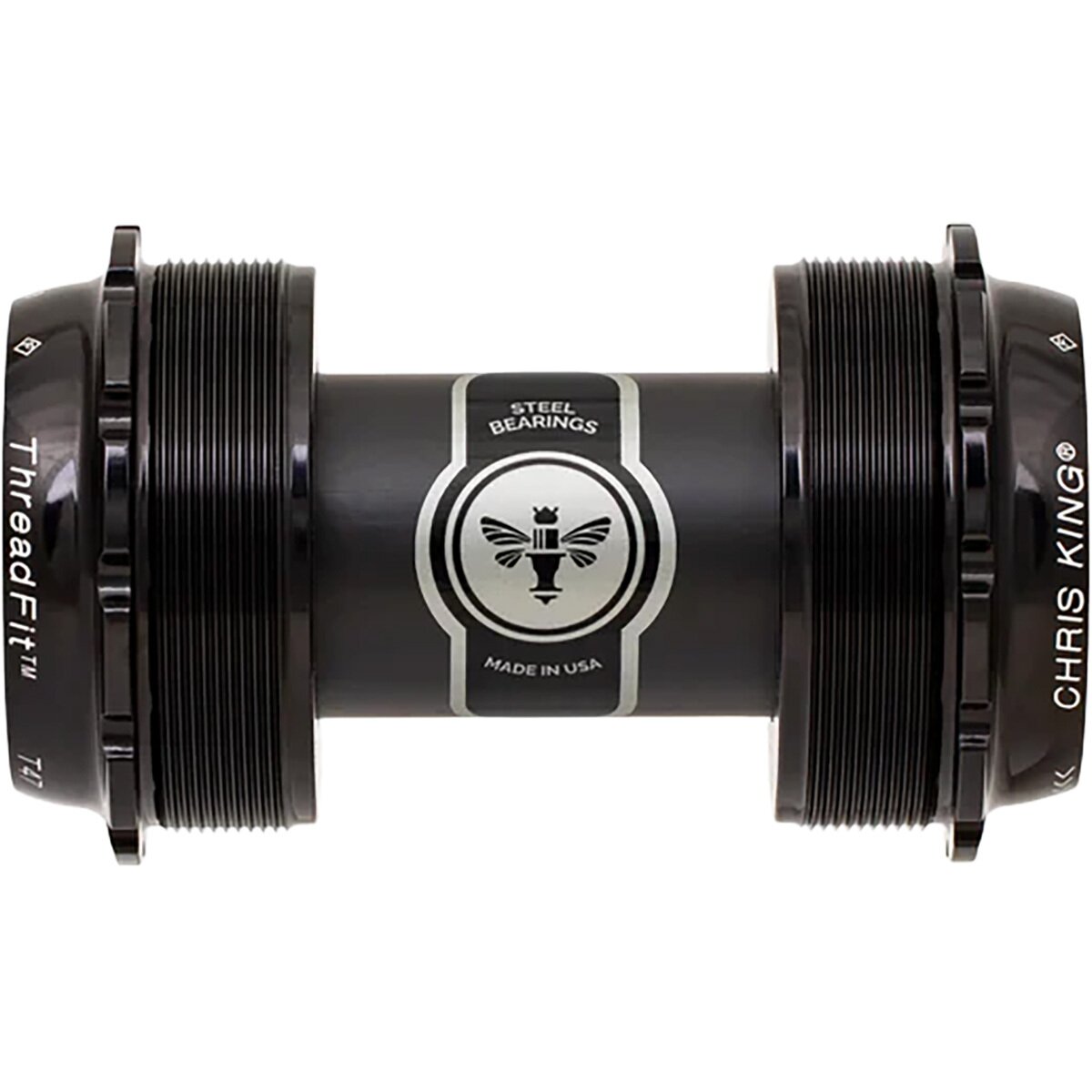 Chris King ThreadFit T47-24x Bottom Bracket Black, 24mm