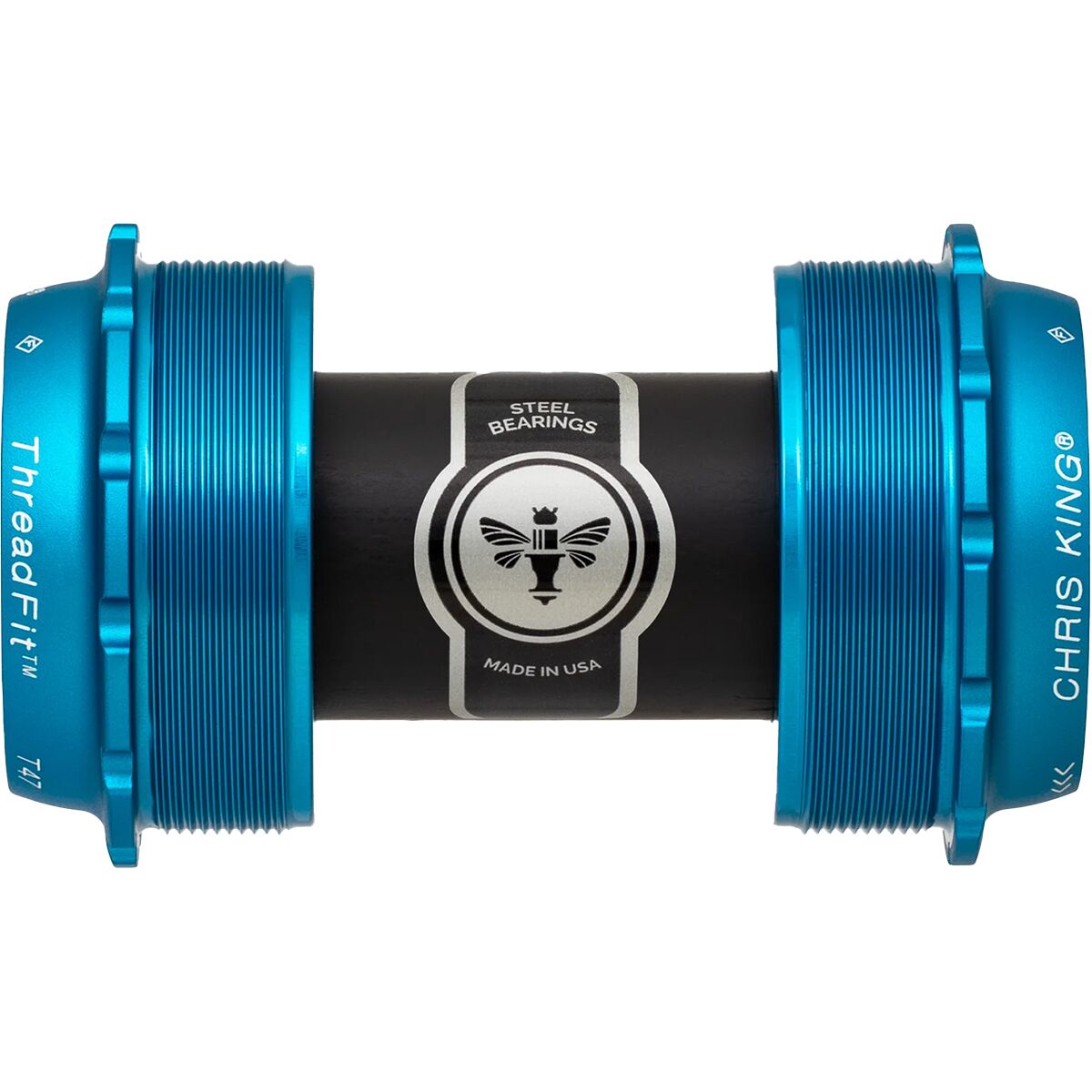 Chris King ThreadFit T47-24x Bottom Bracket Turquoise, 24mm