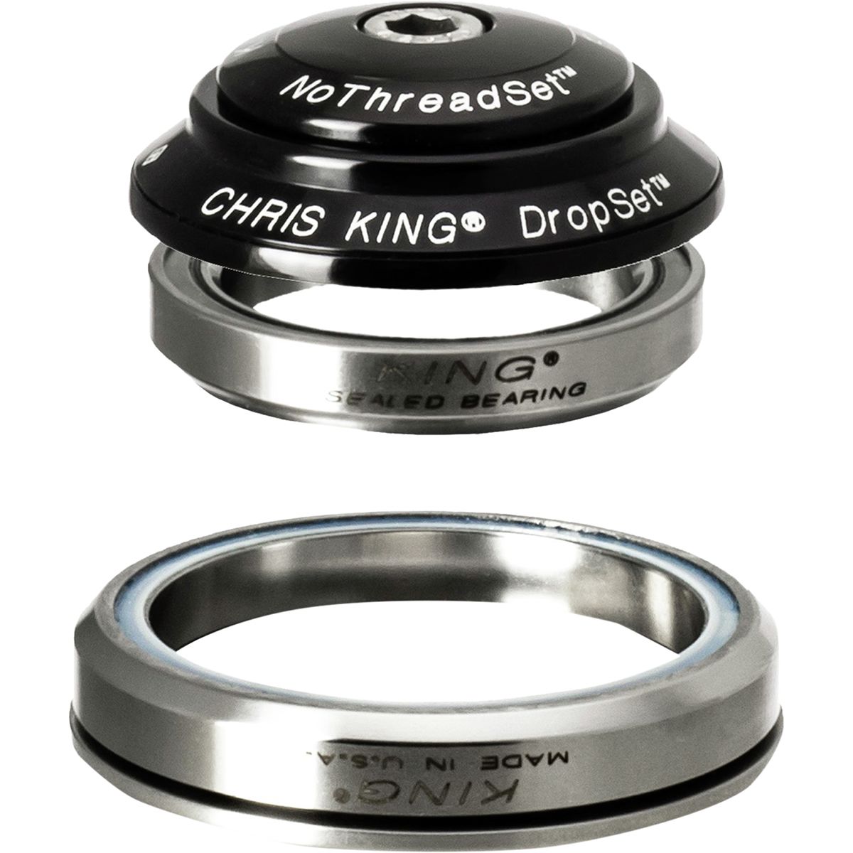 Chris King Chris King DropSet 2 Headset Black, 42mm Upper/52mm Lower