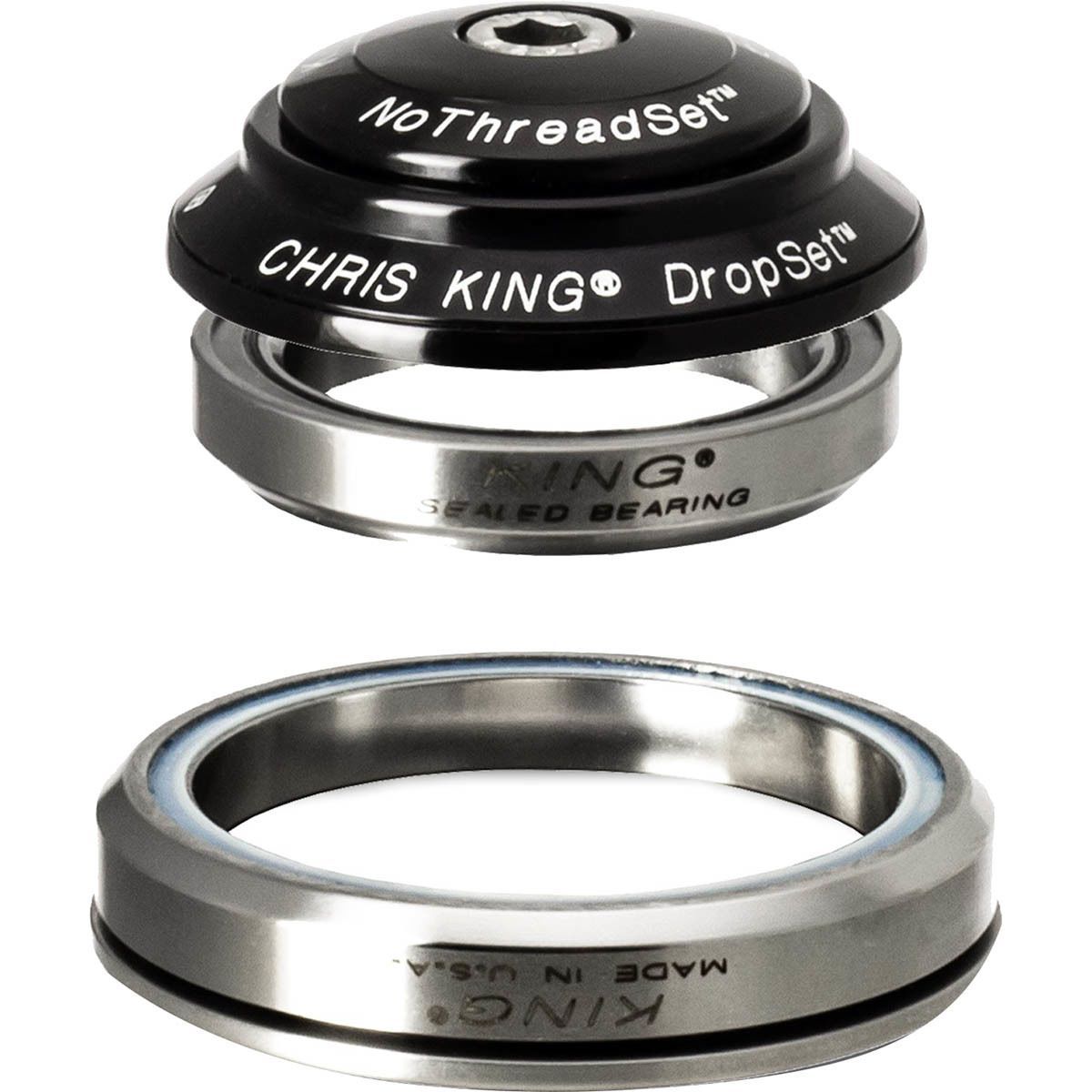 Chris King DropSet 3 Headset Black, 41mm Upper/52mm Lower