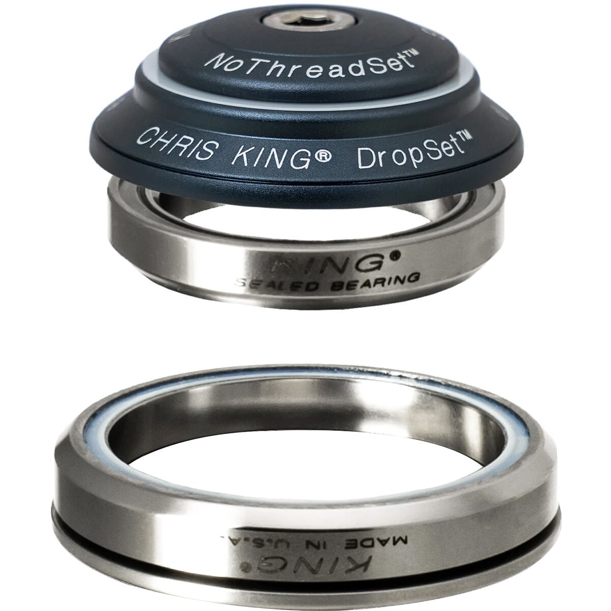Chris King Chris King DropSet 3 Headset Midnight, 41mm Upper/52mm Lower