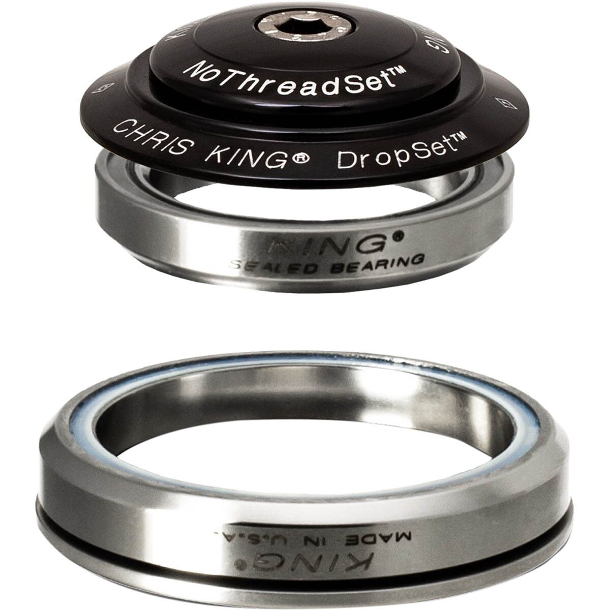 Chris King DropSet 5 Headset Black, 42mm Upper/52mm Lower