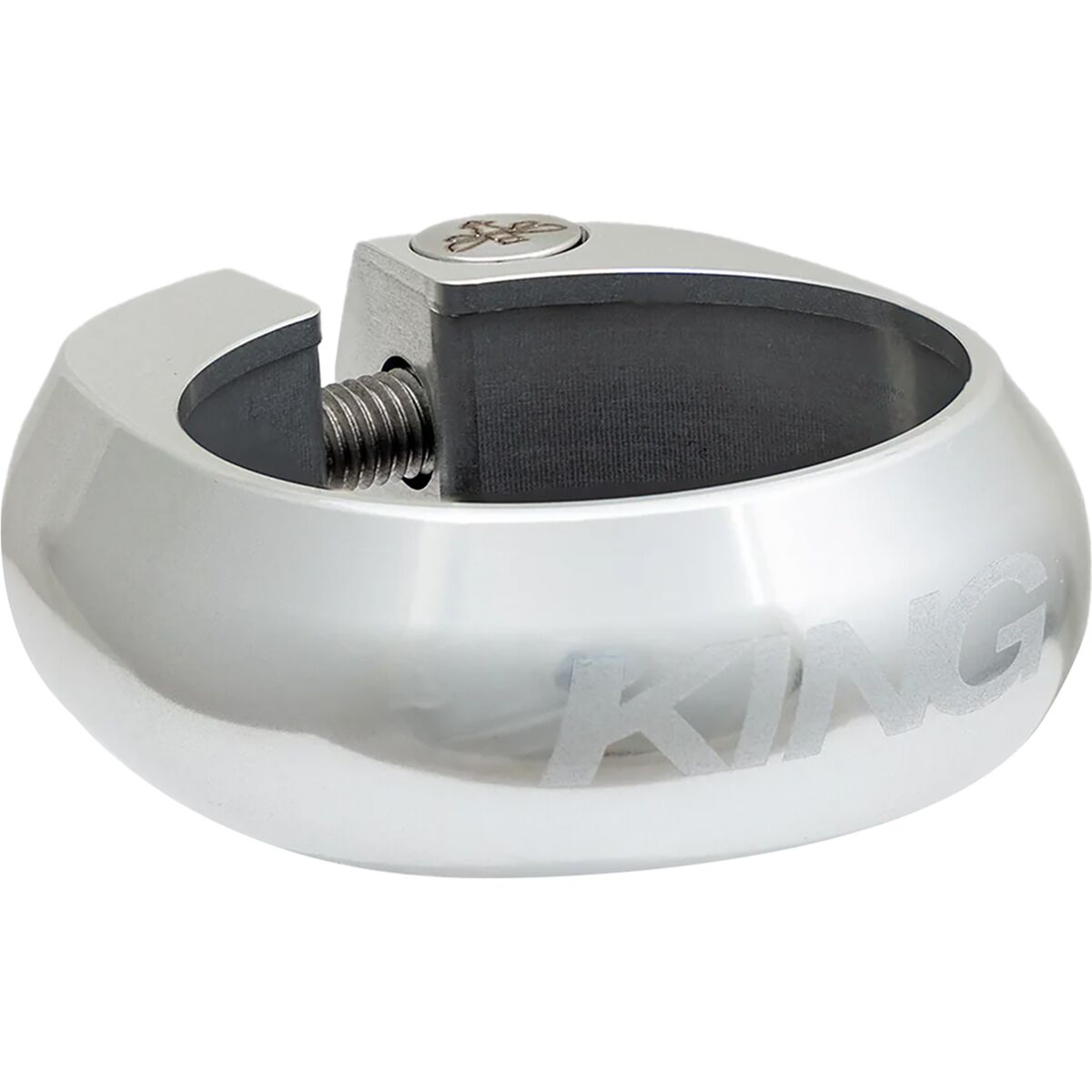Chris King King Seatpost Collar Silver, 34.9mm