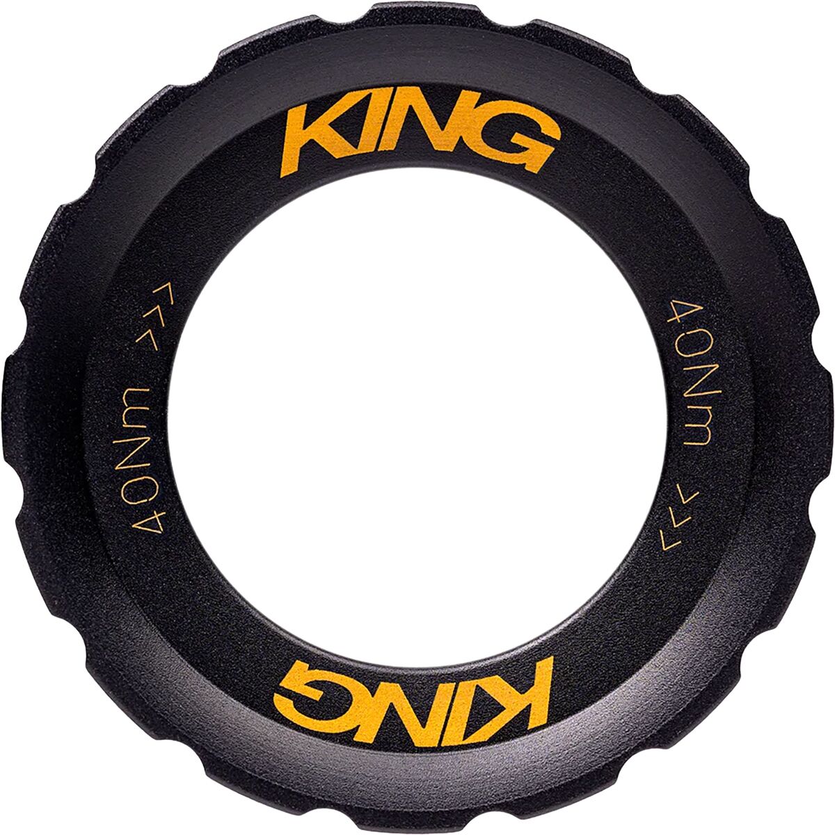 Chris King King Lockring Two Tone Black Gold, One Size