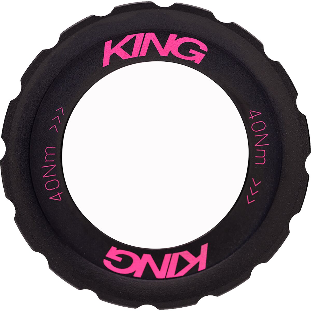 Chris King King Lockring Two Tone Black Punch, One Size