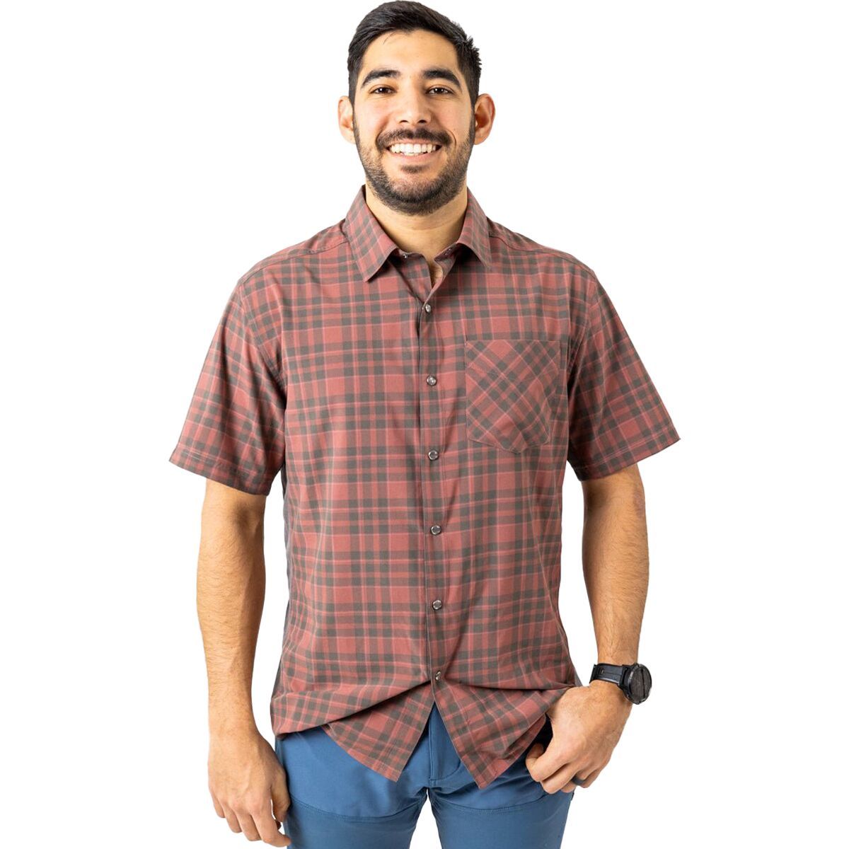 Club Ride Apparel Detour Jersey - Men's Wood Rose/Dusty Olive, S