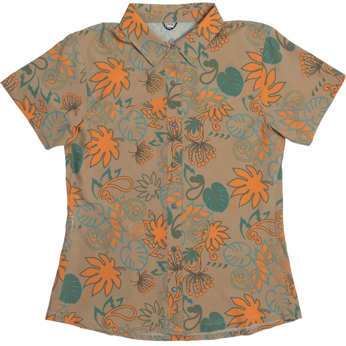 Club Ride Apparel Bandara Paisley Print Jersey - Women's Coriander Brown Paisley Print, XS