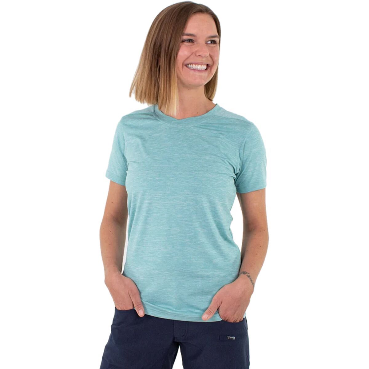 Club Ride Apparel Spire Tech T-Shirt - Women's Porcelain, S