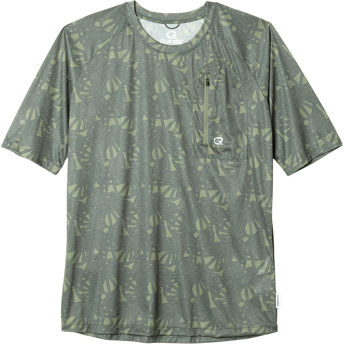 Club Ride Apparel Alpen Tech MTB T-Shirt - Men's Olive Palm, L