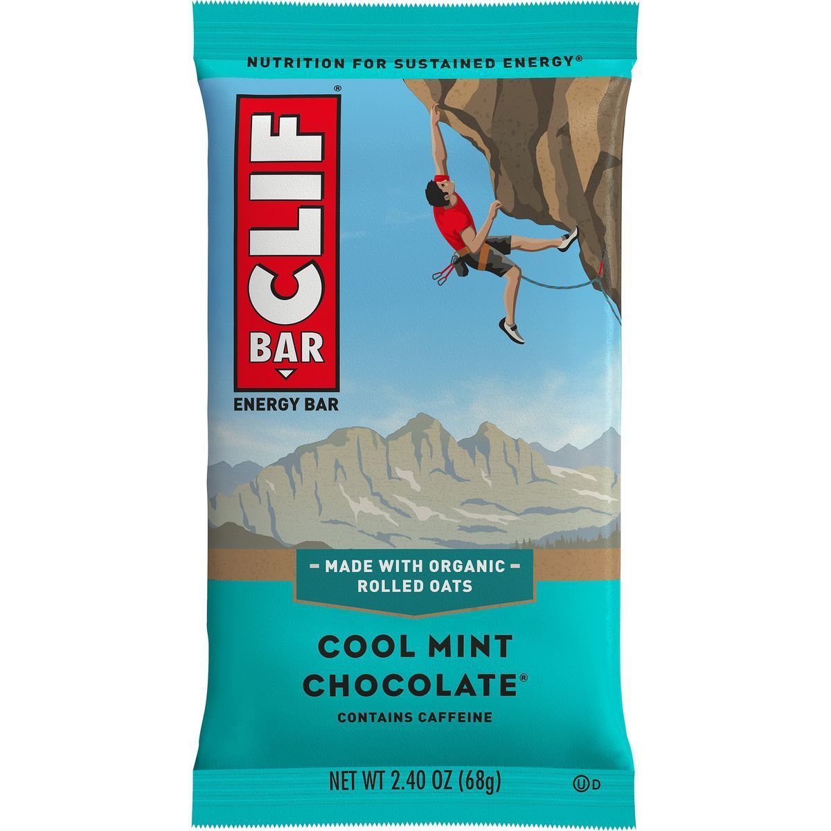 Clifbar Clifbar Clifbar Clif Bars - 12 Pack Cool Mint Chocolate W/Caffeine, One Size Cool Mint Chocolate W/Caffeine, One Size