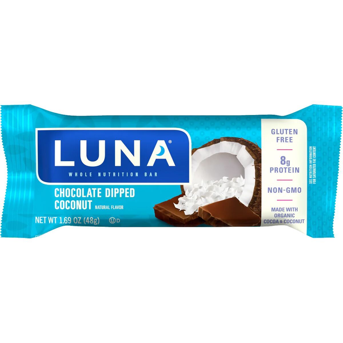 Clifbar Clifbar Luna Bar - 15 Pack Chocolate Dipped Coconut Chocolate Dipped Coconut, 15 Pack