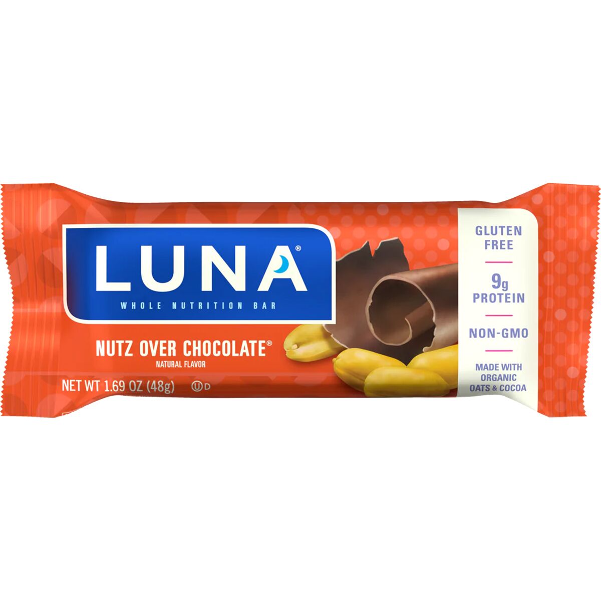 Clifbar Clifbar Clifbar Luna Bar - 15 Pack Nutz Over Chocolate Nutz Over Chocolate, 15 Pack