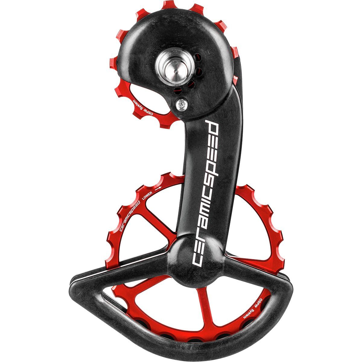 CeramicSpeed CeramicSpeed Oversized Pulley Wheel System - Coated Red, SRAM, eTap 11 Speed