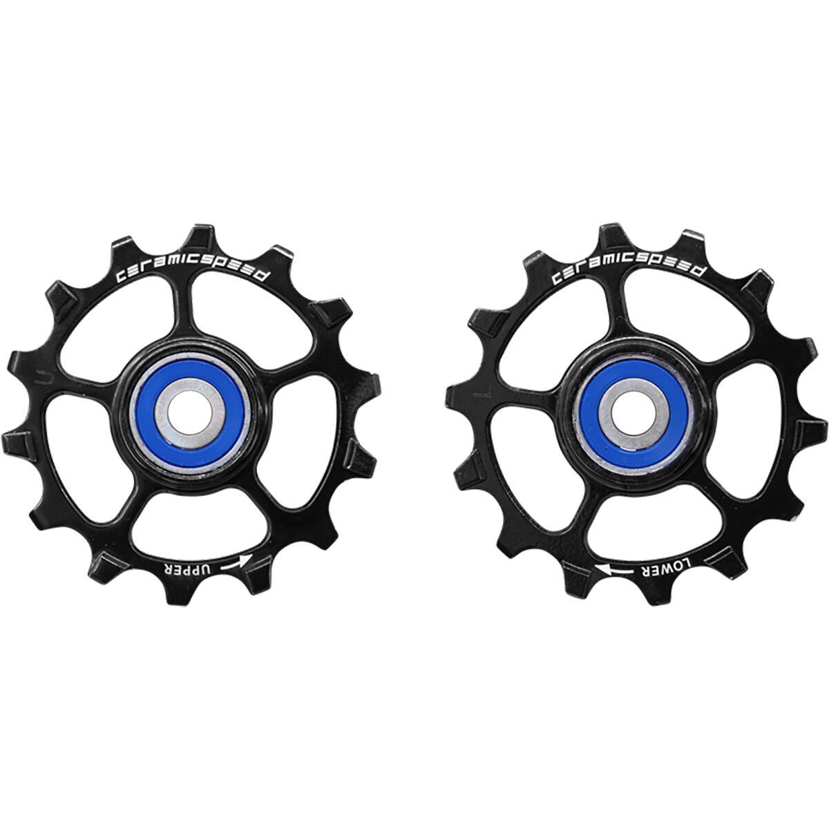 CeramicSpeed CeramicSpeed 12 Tooth Aluminum Pulley Wheels - Coated Black/Campagnolo, 12-Speed